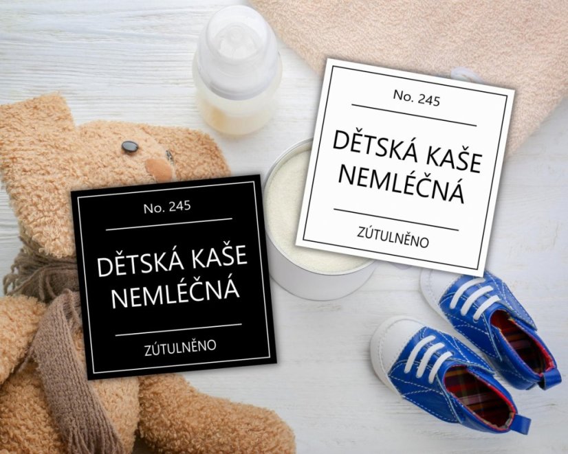 Dětská kaše - nemléčná - Barva: Černá