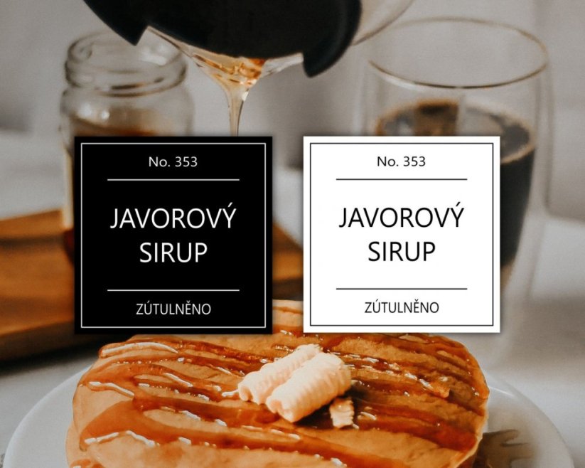 Javorový sirup - doprodej - Barva: Černá