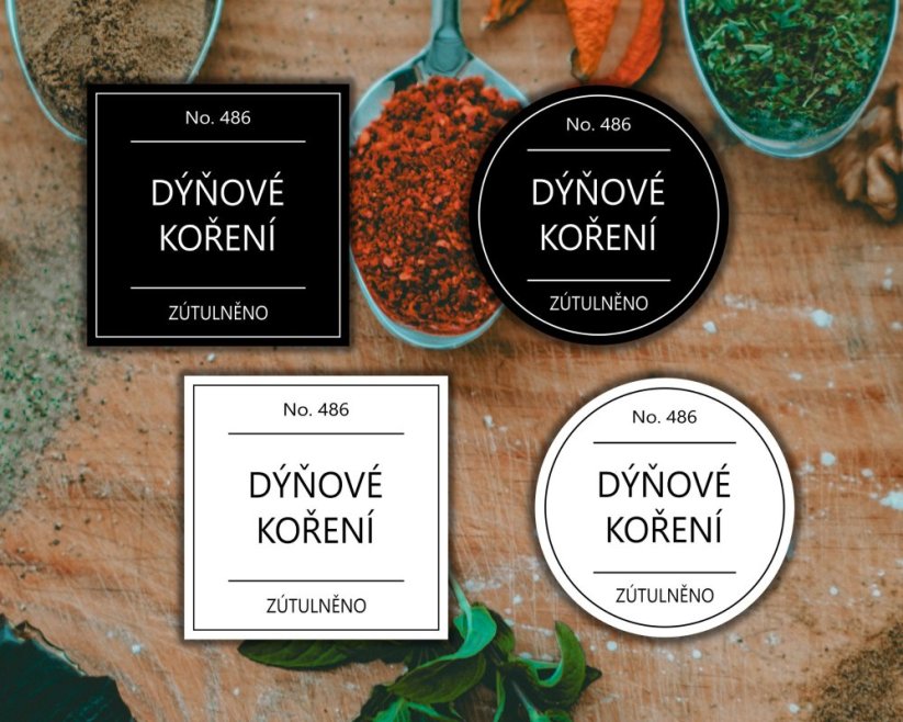Dýňové koření - Barva: Černá, Druh: Kulatá