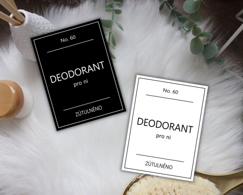 Deodorant - pro ni - doprodej - Barva: Bílá, Velikost: 4,5 cm x 6 cm
