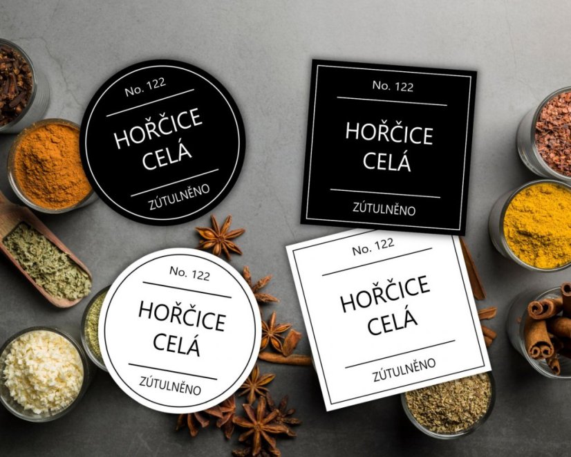 Hořčice celá - doprodej - Barva: Černá, Druh: Kulatá