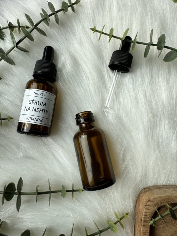 Hnědá lahvička s pipetkou - objem 20 ml