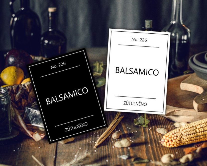 Balsamico - doprodej - Barva: Bílá, Velikost: 4,5 cm x 6 cm