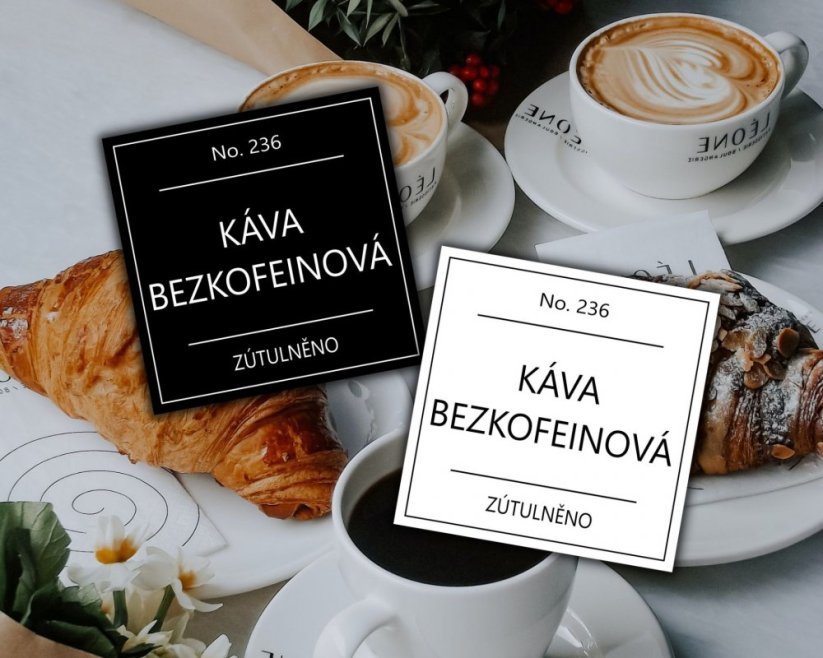 Káva bezkofeinová - doprodej