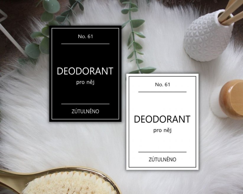 Deodorant - pro něj - doprodej - Barva: Bílá, Velikost: 4,5 cm x 6 cm