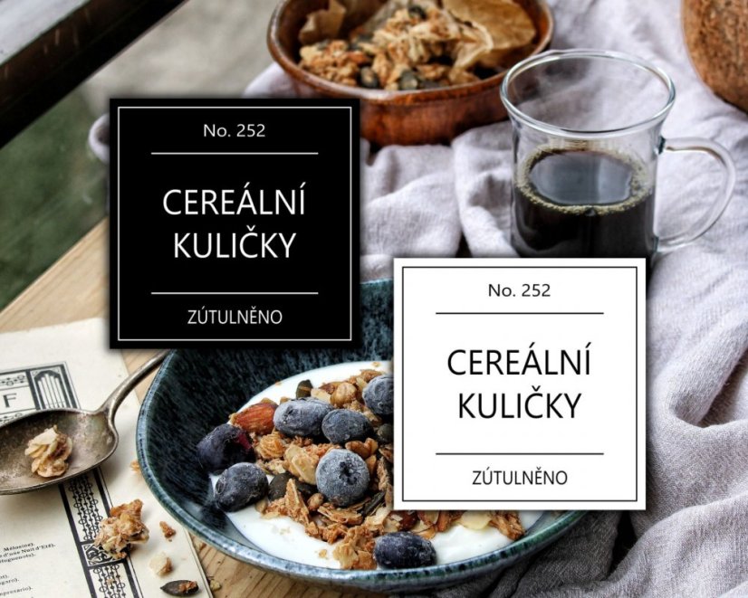 Cereální kuličky - doprodej - Barva: Černá