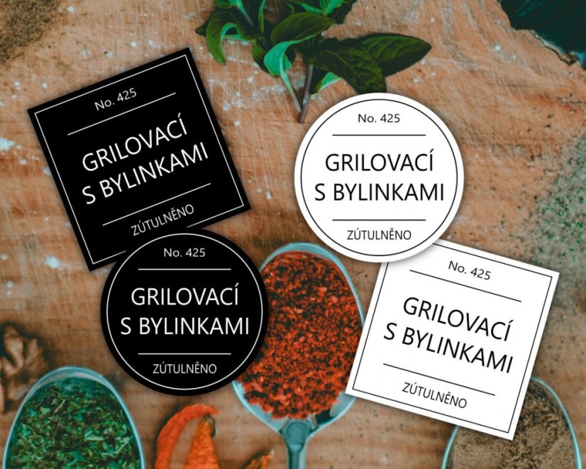 Grilovací s bylinkami - doprodej - Barva: Černá, Druh: Hranatá