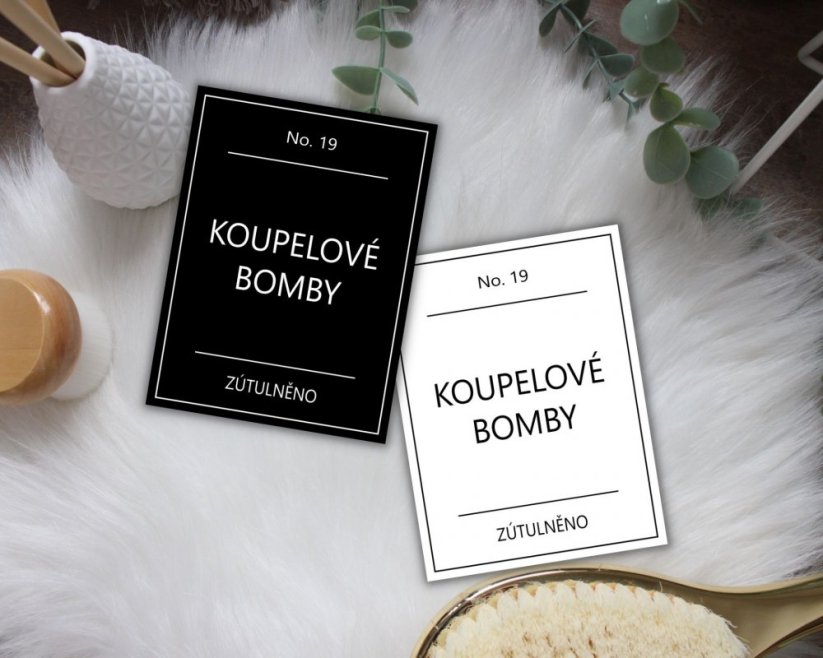 Koupelové bomby - doprodej - Barva: Černá, Velikost: 6 cm x 8 cm