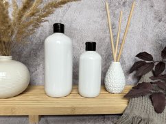 Bílá lahvička s otevíracím víčkem - objem 250/500 ml