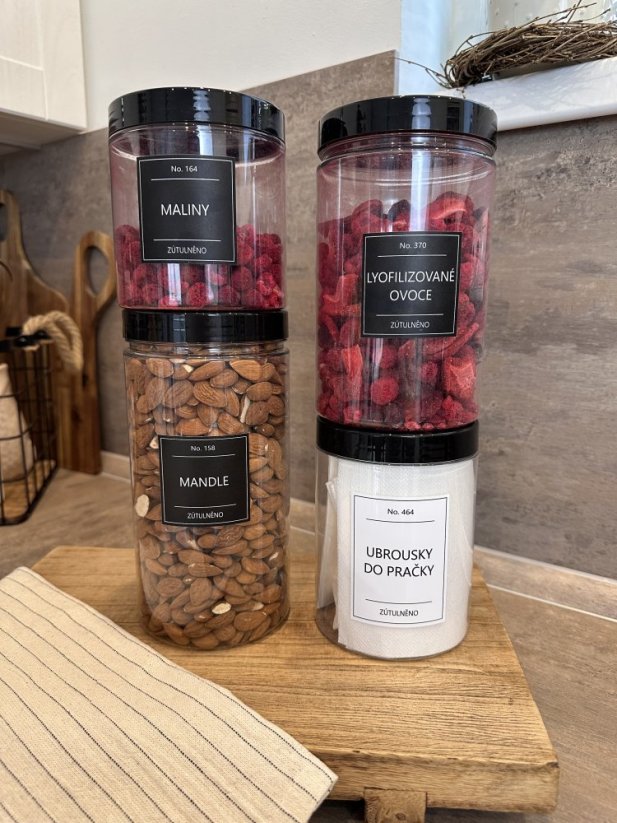 Dóza plastová - různé velikosti - Velikost: 750 ml