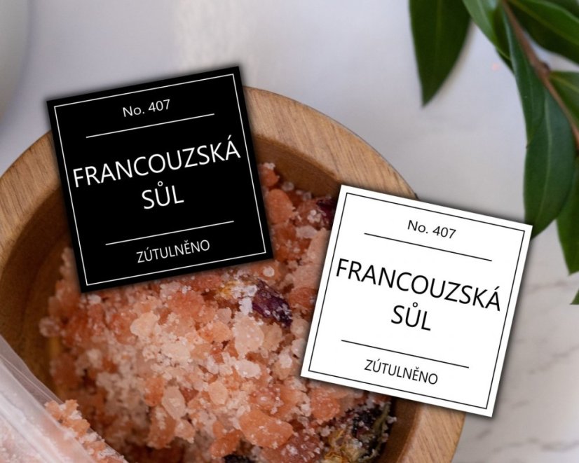 Francouzská sůl - doprodej - Barva: Černá