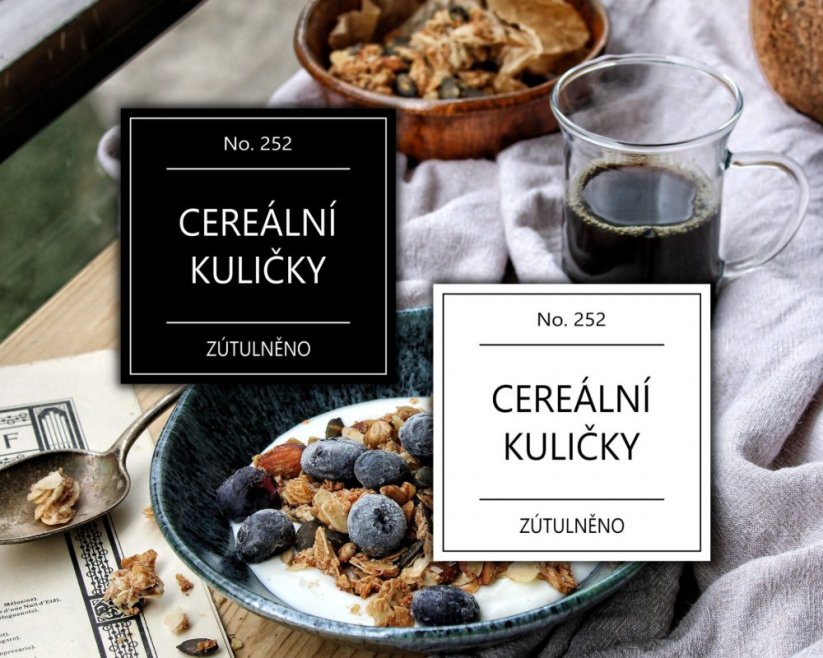 Cereální kuličky - doprodej - Barva: Bílá