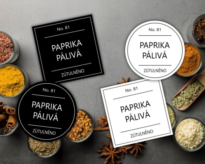 Paprika pálivá - doprodej - Barva: Černá, Druh: Kulatá