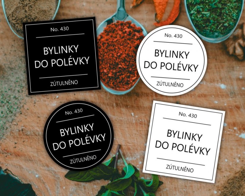 Bylinky do polévky - Barva: Bílá, Druh: Hranatá