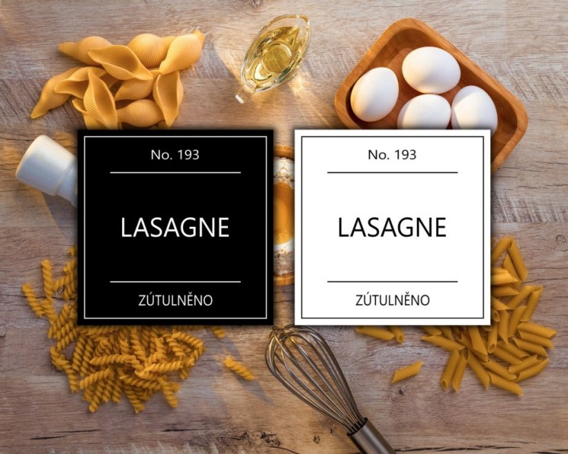 Lasagne - doprodej - Barva: Bílá