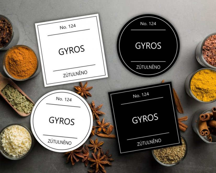 Gyros - Barva: Bílá, Druh: Hranatá Gyros - Barva: Bílá, Druh: Hranatá