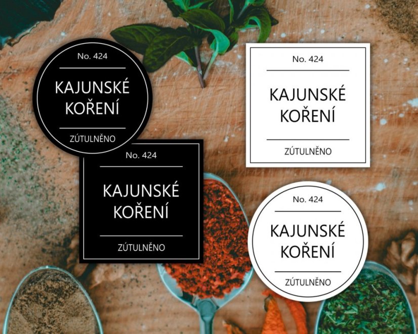 Kajunské koření - doprodej - Barva: Černá, Druh: Kulatá