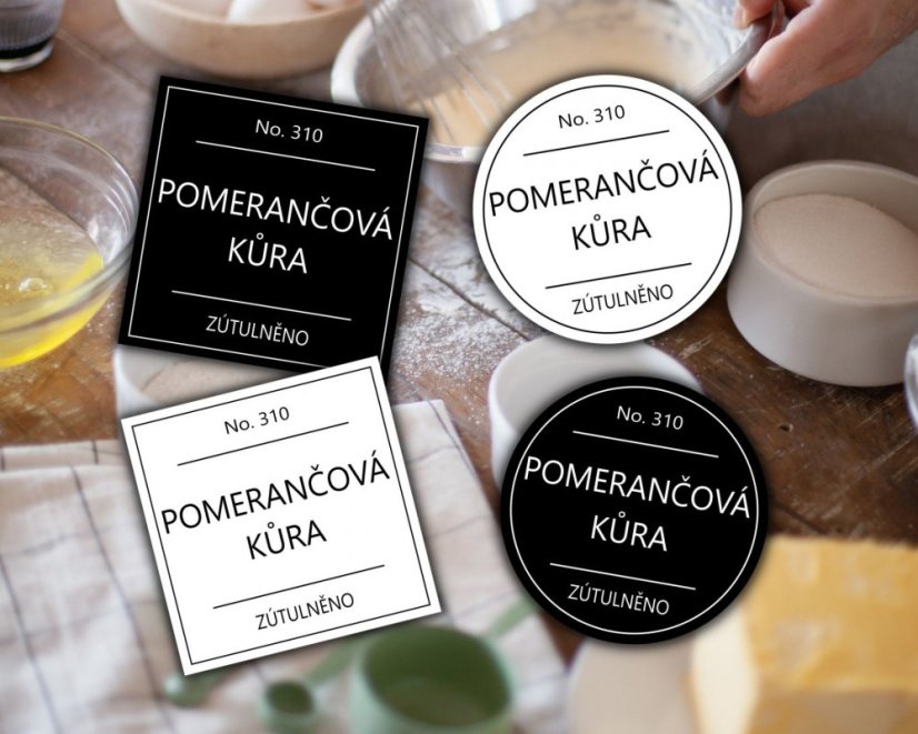 Pomerančová kůra - doprodej - Barva: Bílá, Druh: Hranatá