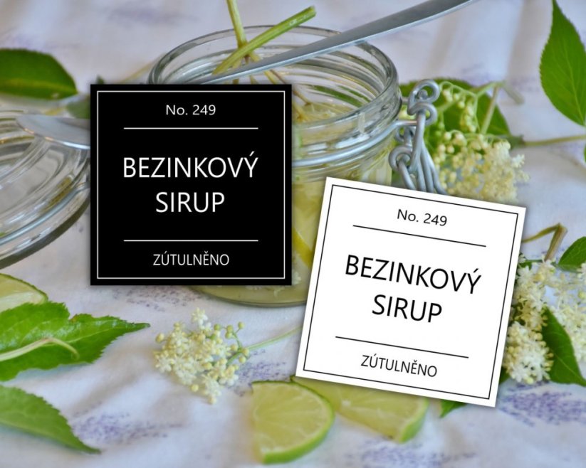 Bezinkový sirup - doprodej - Barva: Černá
