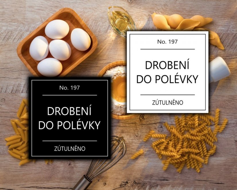 Drobení do polévky - doprodej - Barva: Bílá