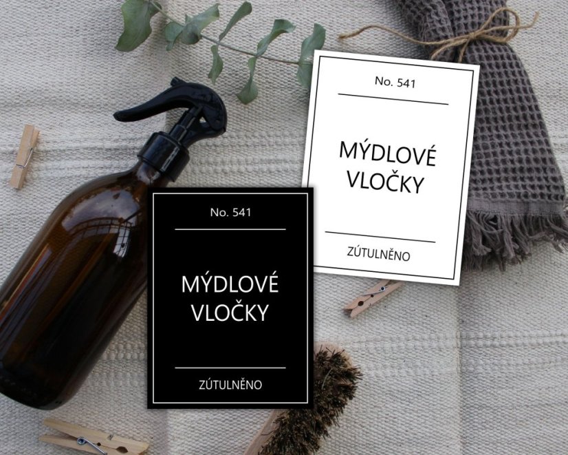 Mýdlové vločky - doprodej - Barva: Černá, Velikost: 4,5 cm x 6 cm Mýdlové vločky - doprodej - Barva: Černá, Velikost: 4,5 cm x 6 cm