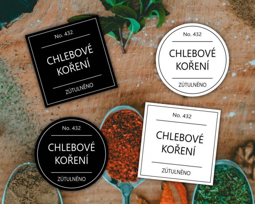 Chlebové koření - doprodej - Barva: Bílá, Druh: Kulatá