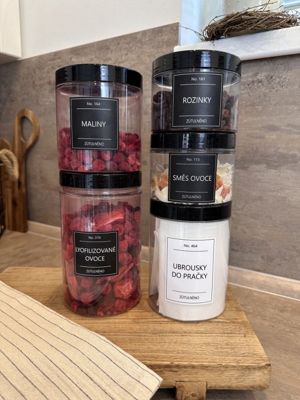 Dóza plastová - různé velikosti - Velikost: 750 ml