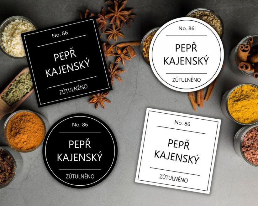 Pepř kajenský - doprodej - Barva: Bílá, Druh: Hranatá