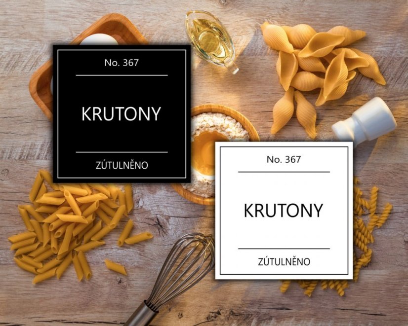 Krutony - doprodej - Barva: Černá Krutony - doprodej - Barva: Černá