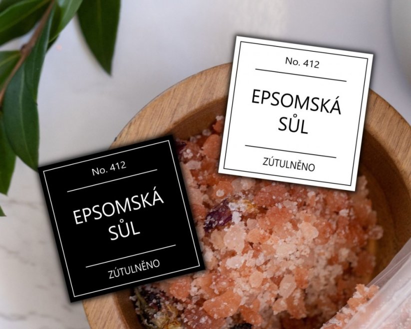 Epsomská sůl - doprodej - Barva: Černá