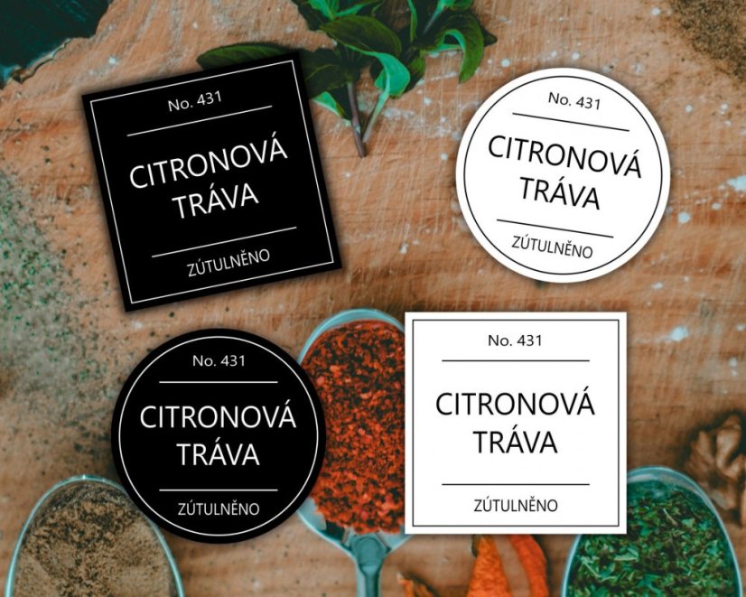 Citronová tráva - Barva: Bílá, Druh: Hranatá