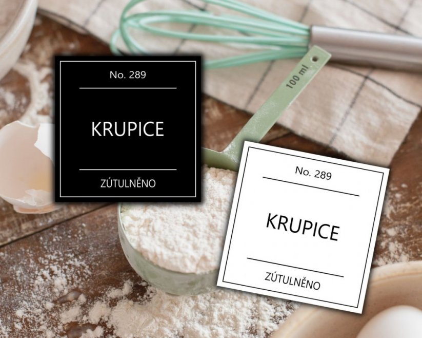 Krupice - Barva: Bílá