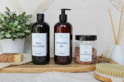 Hnědá lahvička s pumpičkou - objem 100/250/500 ml