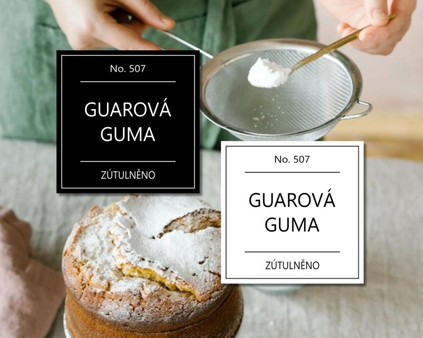 Guarová guma - doprodej - Barva: Bílá