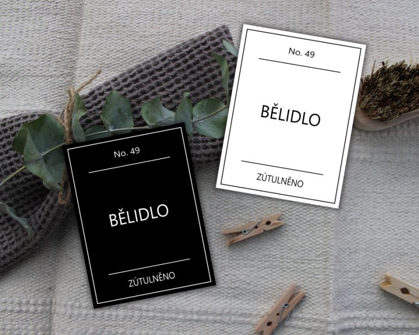 Bělidlo - doprodej - Barva: Bílá, Velikost: 6 cm x 8 cm