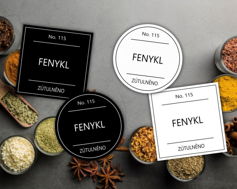 Fenykl - doprodej - Barva: Bílá, Druh: Kulatá Fenykl - doprodej - Barva: Bílá, Druh: Kulatá