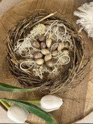 Dřevěná závěsná mini vajíčka - mix