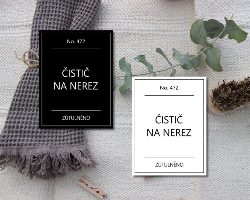 Čistič na nerez - doprodej - Barva: Bílá, Velikost: 4,5 cm x 6 cm Čistič na nerez - doprodej - Barva: Bílá, Velikost: 4,5 cm x 6 cm