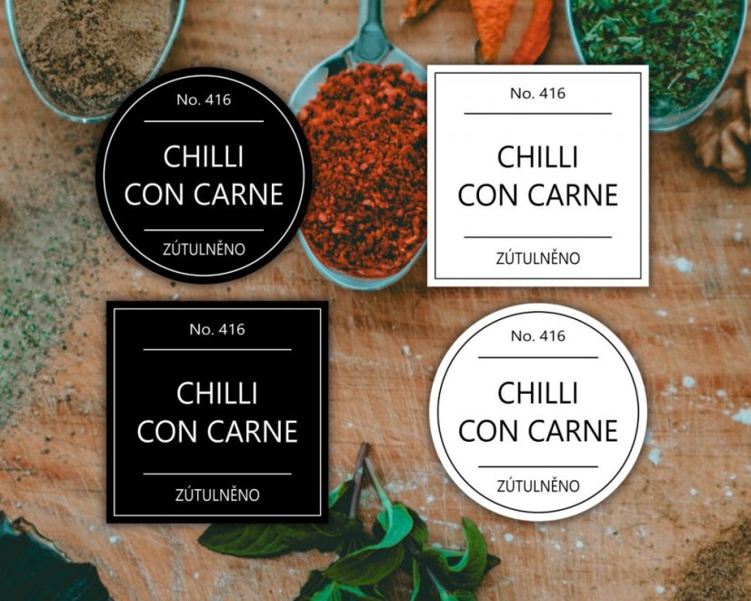Chilli con carne - Barva: Bílá, Druh: Hranatá
