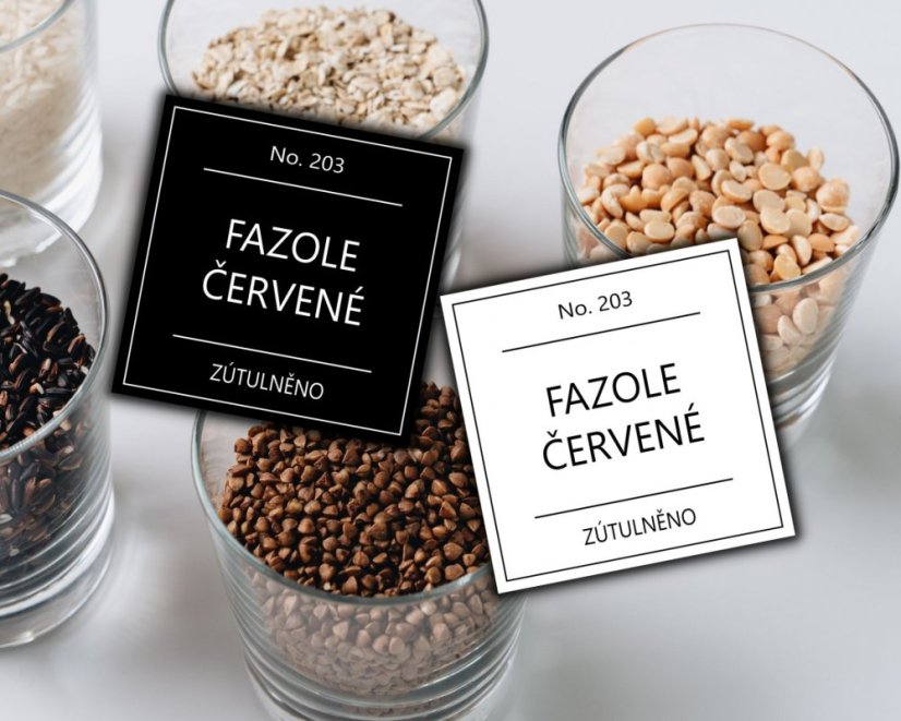 Fazole červené - doprodej - Barva: Černá