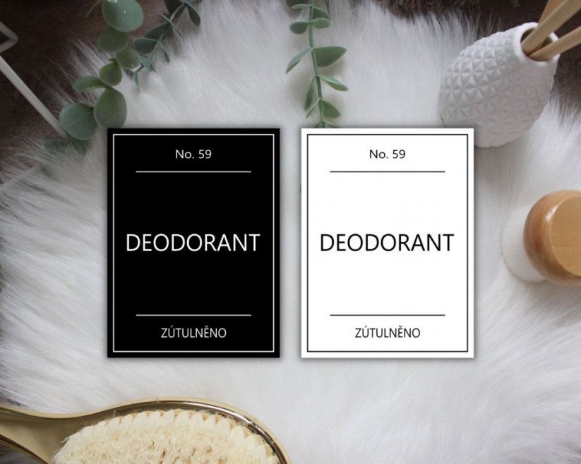 Deodorant - Barva: Bílá, Velikost: 4,5 cm x 6 cm