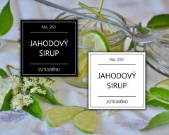 Jahodový sirup